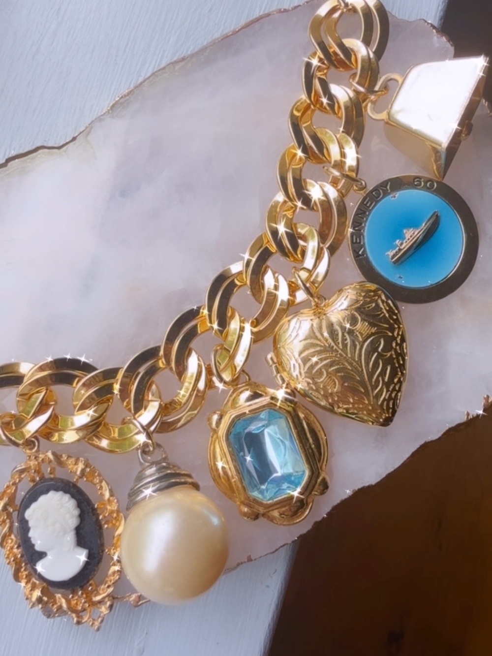 Lo Lo Jewels One-of-a-Kind vintage Charm Bracelet
